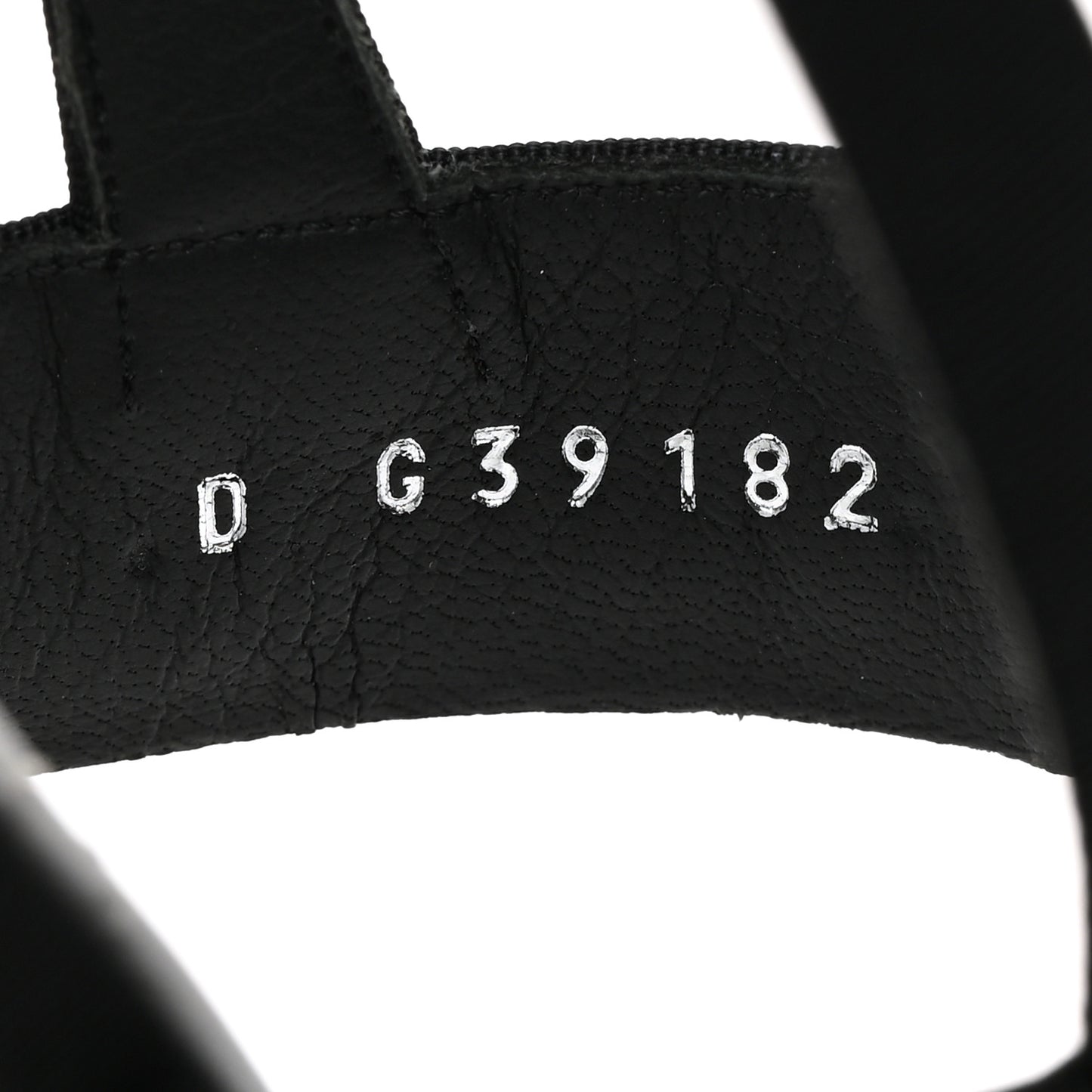 Grosgrain Pearl CC Sandals 39 Black