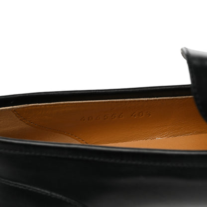 Gucci Calfskin Womens Jordaan Loafers 40.5 Black 8 of 9
