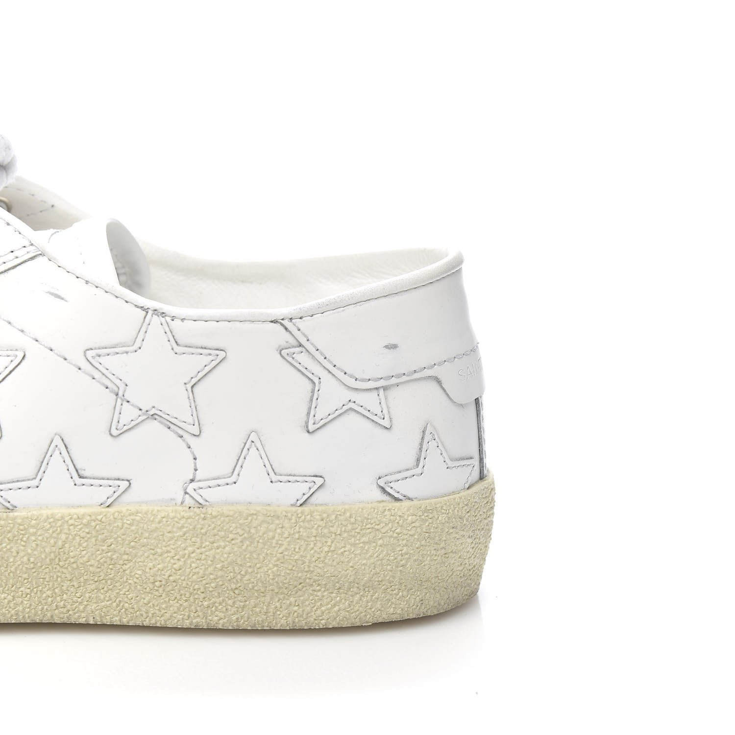 Saint Laurent Nappa Star Court Sneakers 37 White 9 of 10