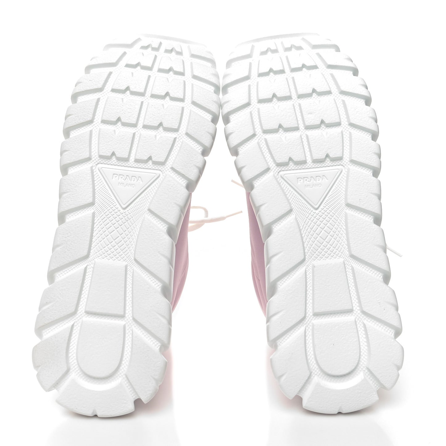 Re-Nylon Gabardine Rubber Triangle Logo Quilted Womens Rush Piuma 50mm Mid Sneakers 38 Alabastro