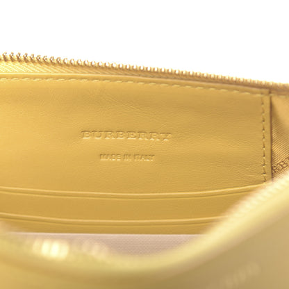 Burberry Horseferry Check Peyton Crossbody Clutch Bag Yellow 6 of 10