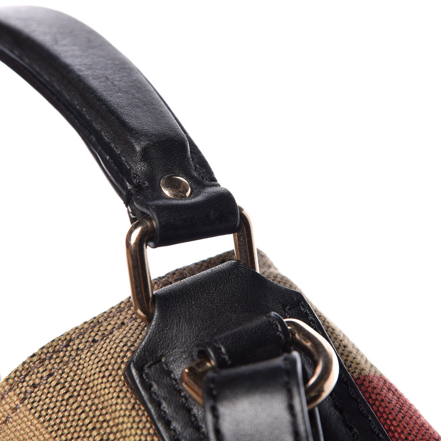 Canvas Mega Check Medium Ashby Hobo Black