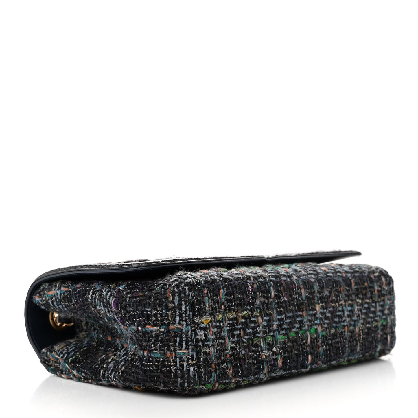 Tweed Snakeskin Quilted Medium CC Filigree Flap Blue Multicolor