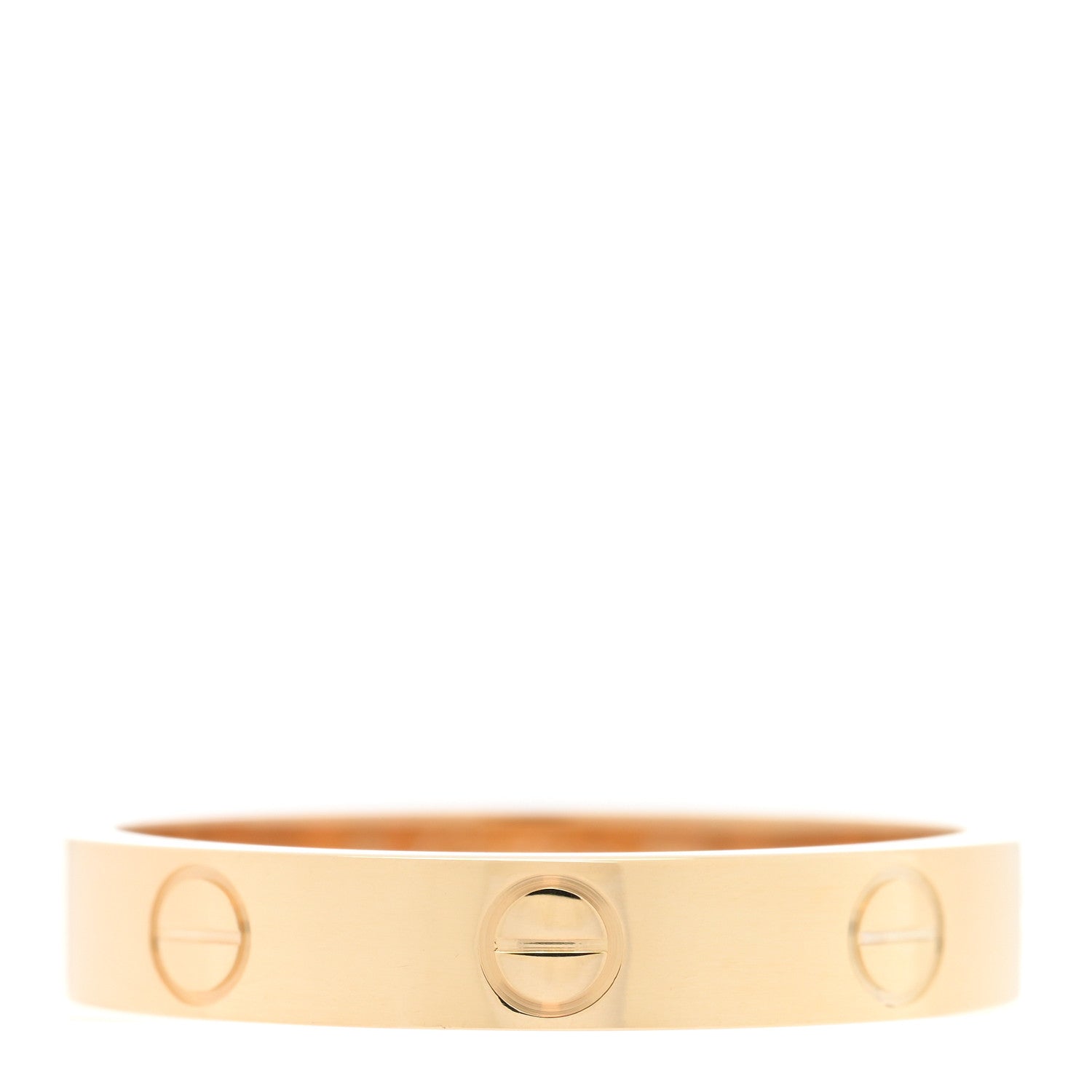 Cartier 18K Yellow Gold 3.5mm LOVE Wedding Band Ring 56 7.5 1 of 5
