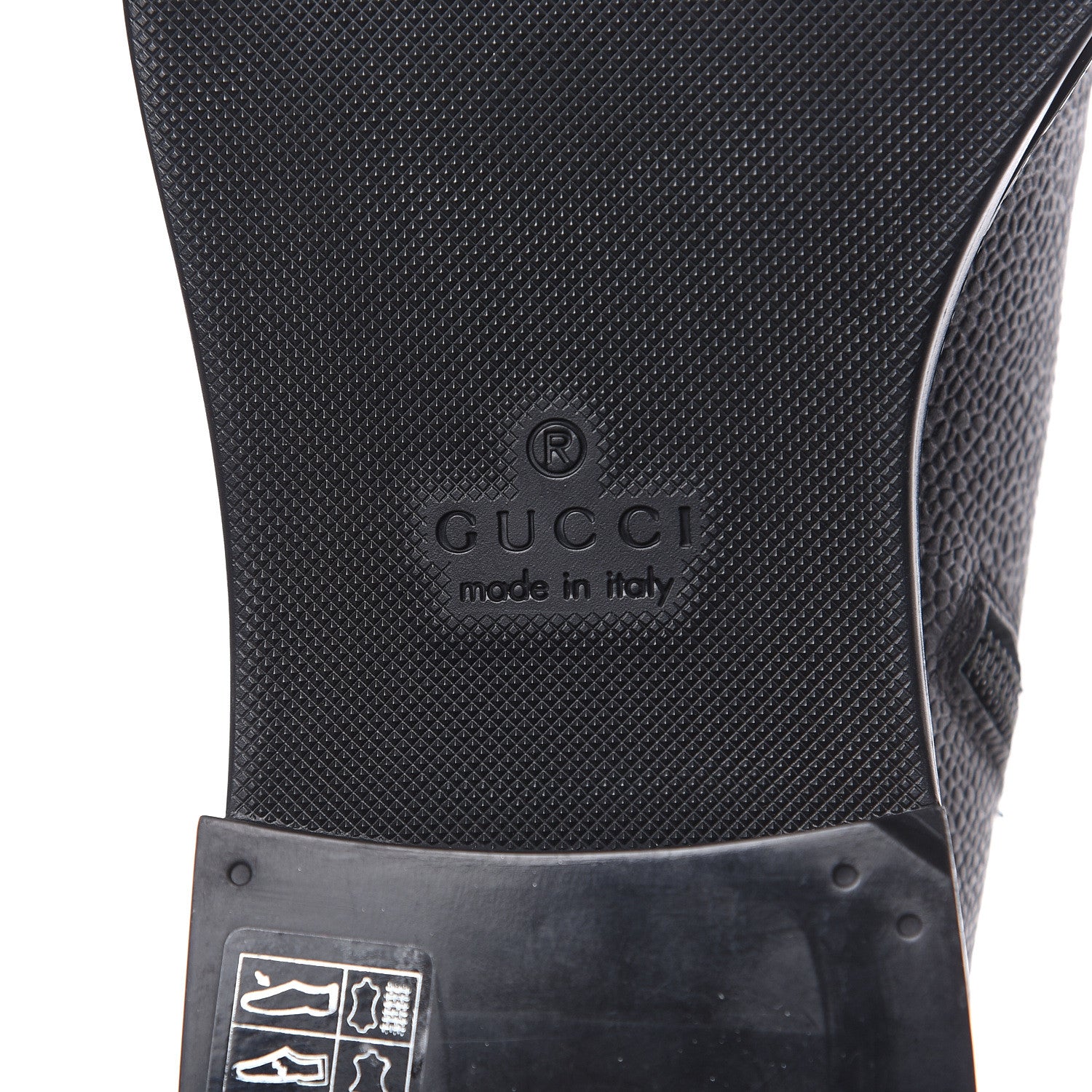 Gucci Pebbled Calfskin Dionysus Web Mens Martins Boots 7 Black 7 of 11