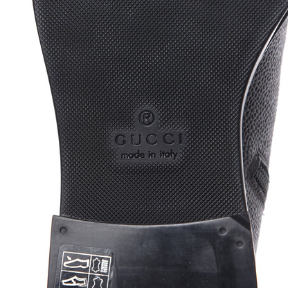 Gucci Pebbled Calfskin Dionysus Web Mens Martins Boots 7 Black 7 of 11