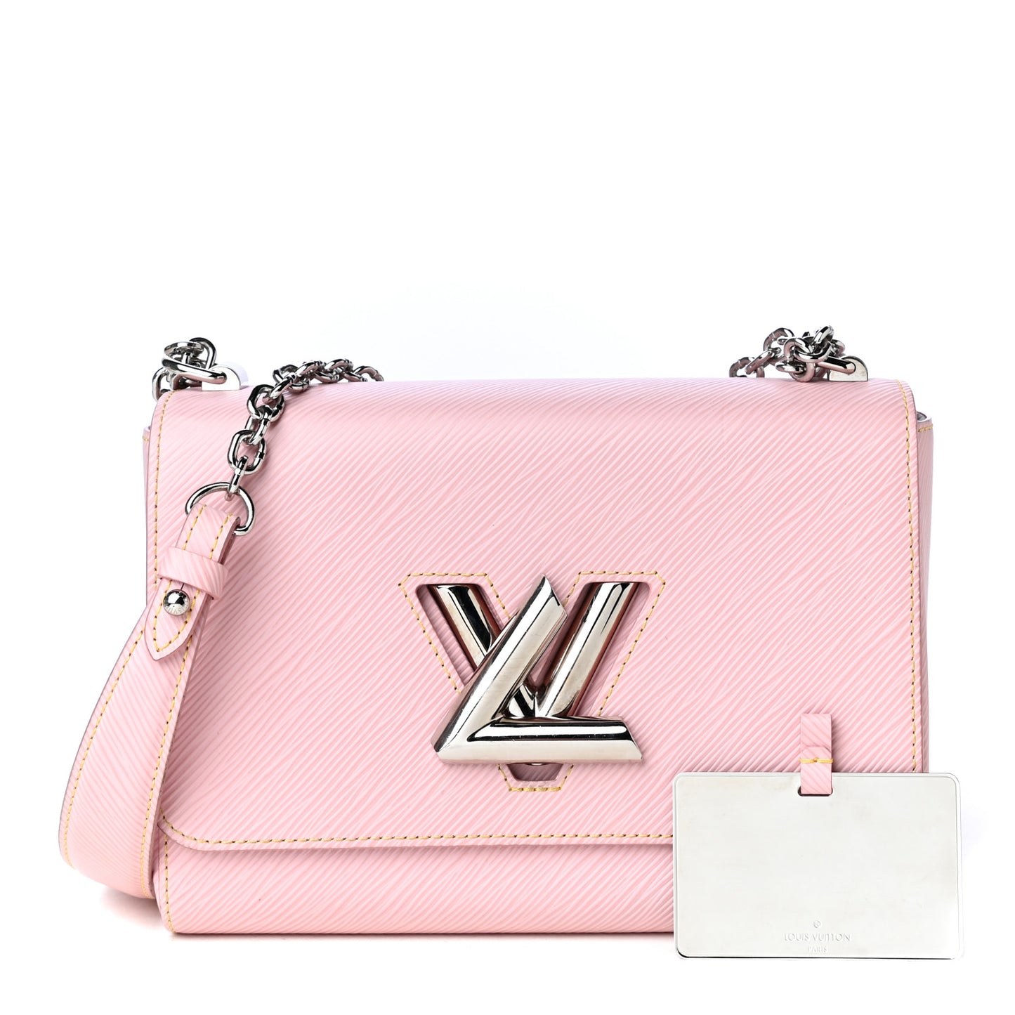 Epi Twist Shoulder Bag MM Rose Ballerine