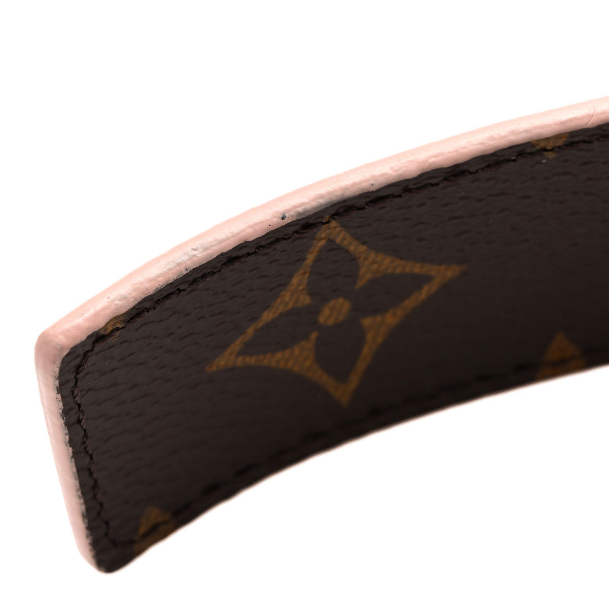 Louis Vuitton Calfskin Monogram 30mm LV Initiales Reversible Belt 80 32 Rose Ballerine 11 of 12
