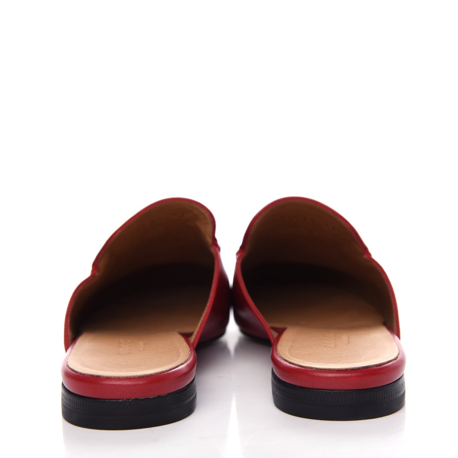 Gucci Malaga Kid Womens Princetown Slippers 37 Hibiscus Red 7 of 10