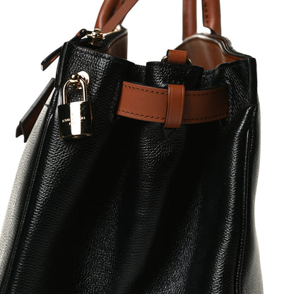 Louis Vuitton Calfskin All Set MM Black Tan 14 of 17