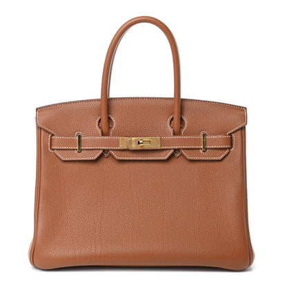 Hermes Togo Birkin 30 Gold 1 of 9