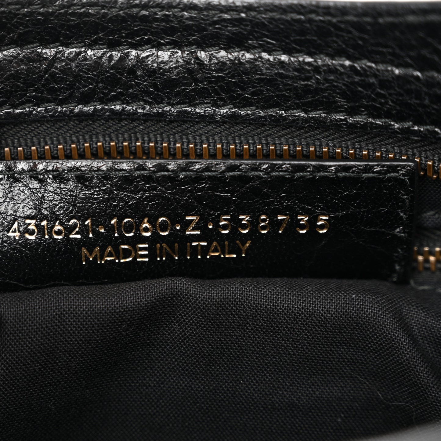 Agneau Classic Hardware S City Logo Strap Black White