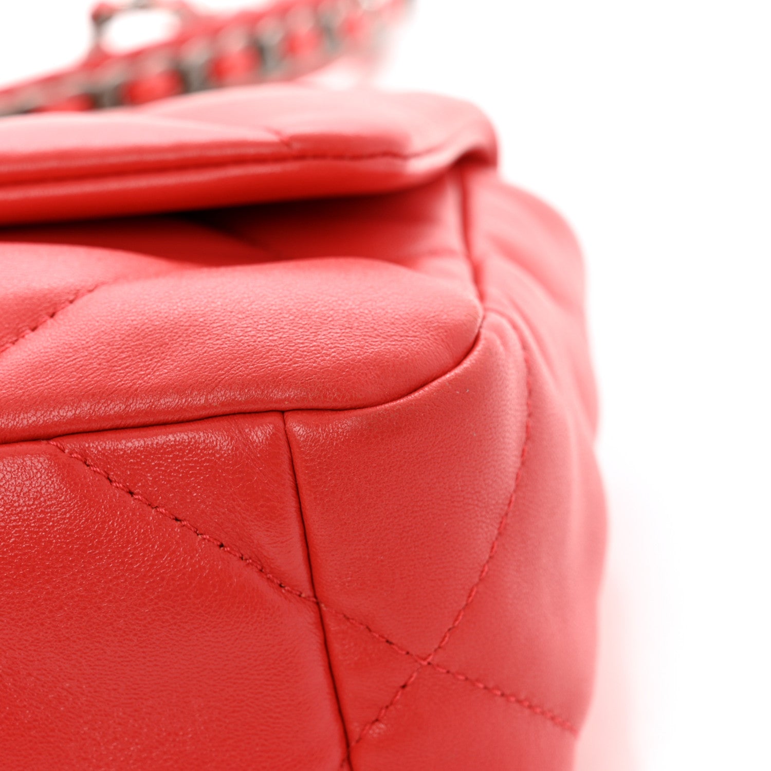 Chanel Lambskin Quilted Medium Chanel 19 Flap Red 12 of 13