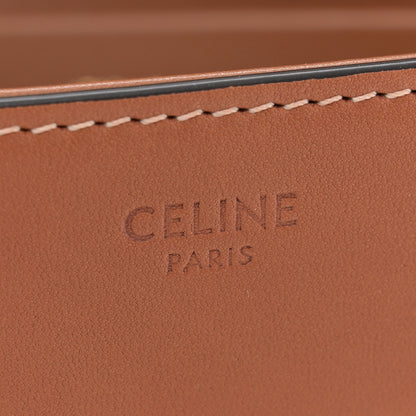 Celine Shiny Calfskin Triomphe Shoulder Bag Tan 6 of 12