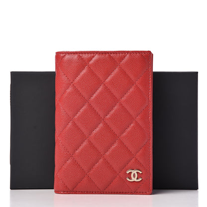 Chanel Caviar Quilted Passport Holder Red 8 of 8