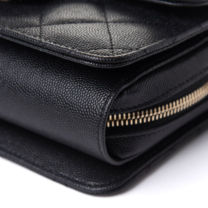 Chanel Caviar Quilted Like A Wallet Flap Black 10 of 10