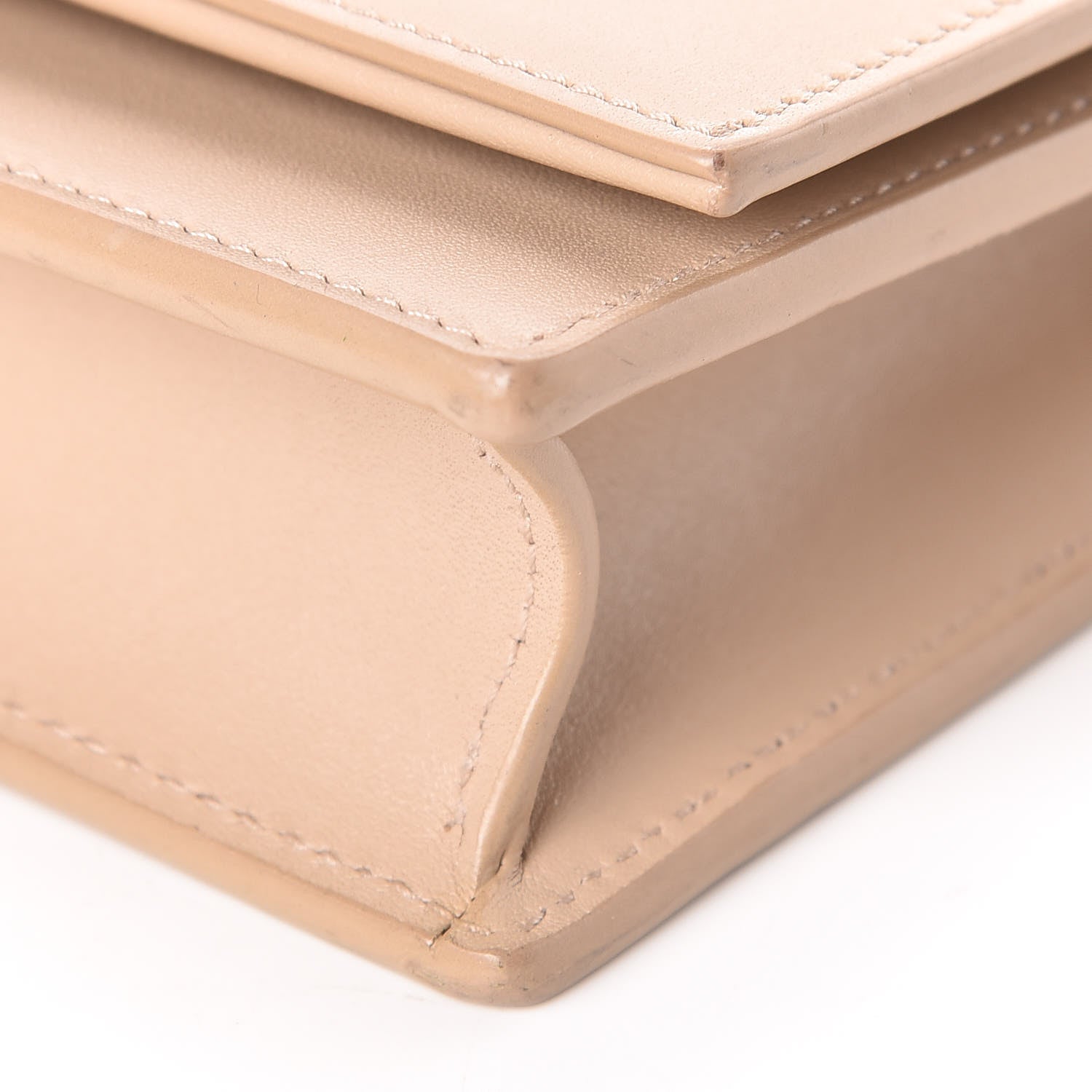 Saint Laurent Smooth Calfskin Classic Monogram Kate Tassel Chain Wallet Nude Powder 10 of 15