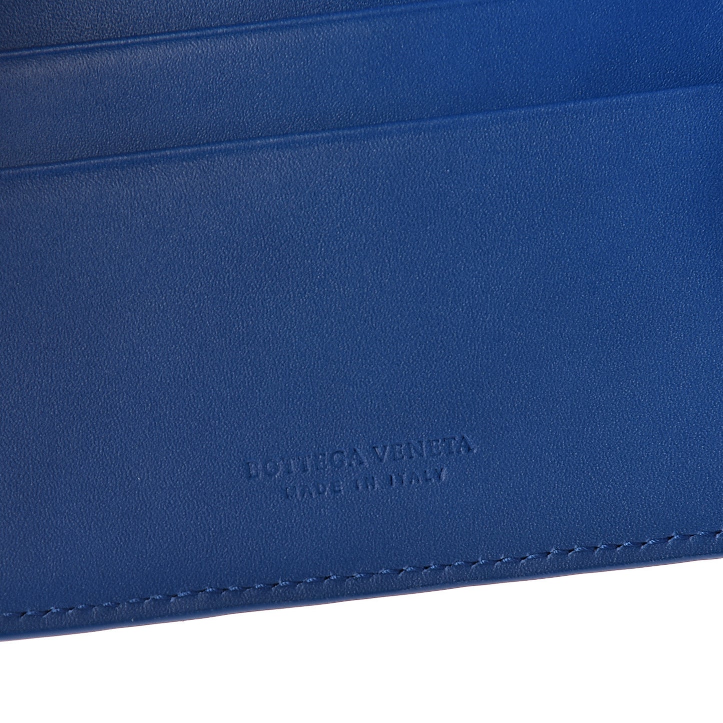 Nappa Intrecciato Bi-Fold Wallet Bleuette