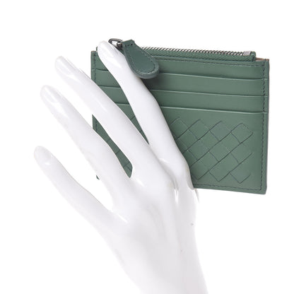 Bottega Veneta Nappa Intrecciato Card Wallet Emerald Green 2 of 7