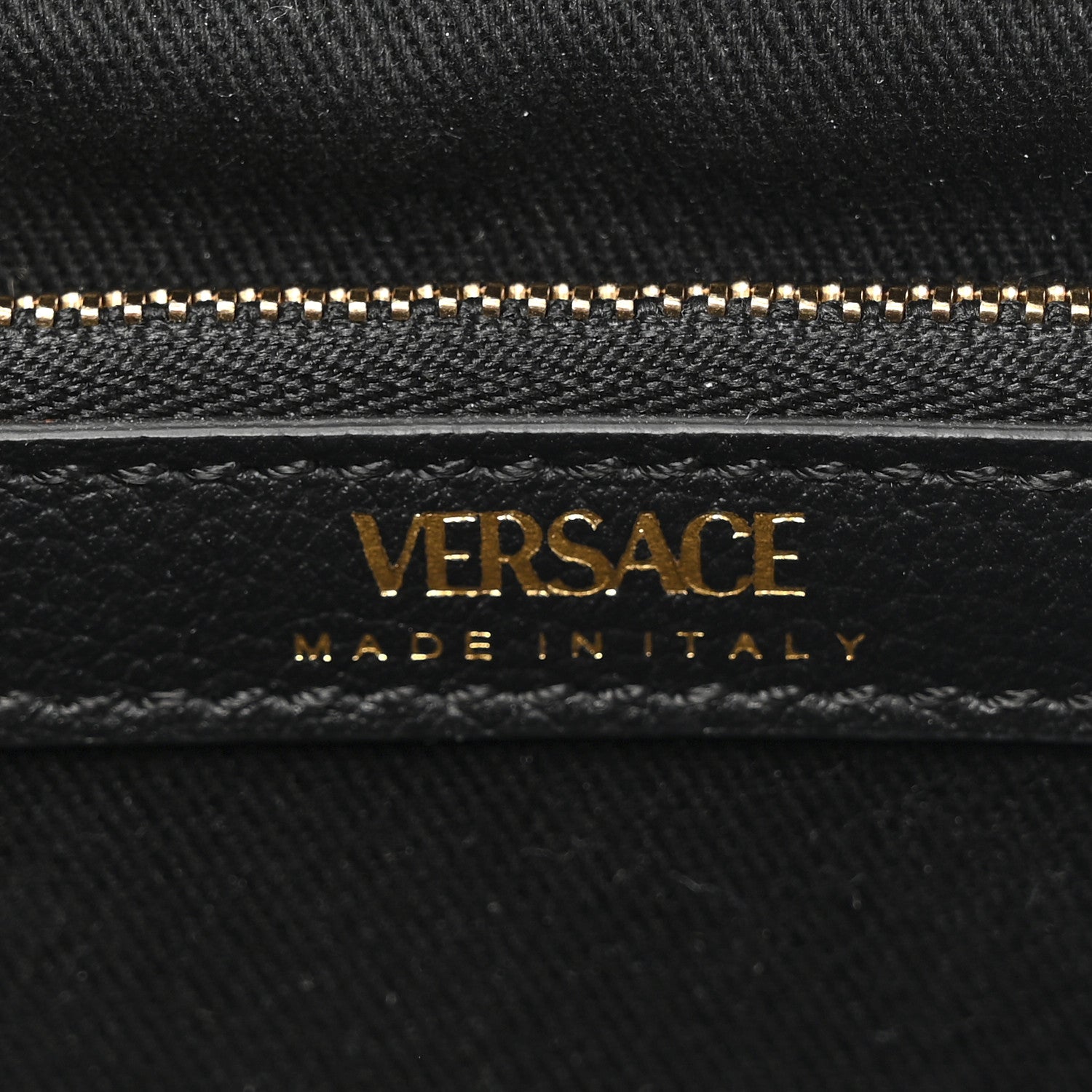 Versace Grained Calfskin Small La Medusa Chain Convertible Tote Black 6 of 9