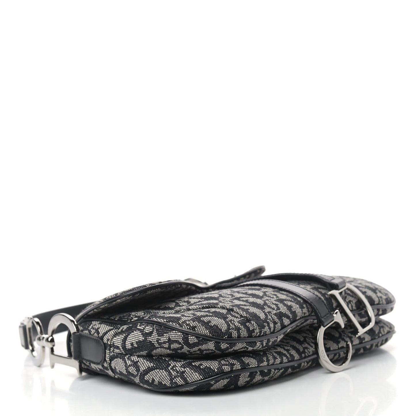 Monogram Double Saddle Bag Black