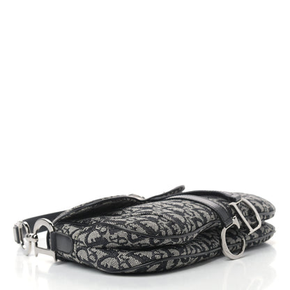 Christian Dior Monogram Double Saddle Bag Black 4 of 12