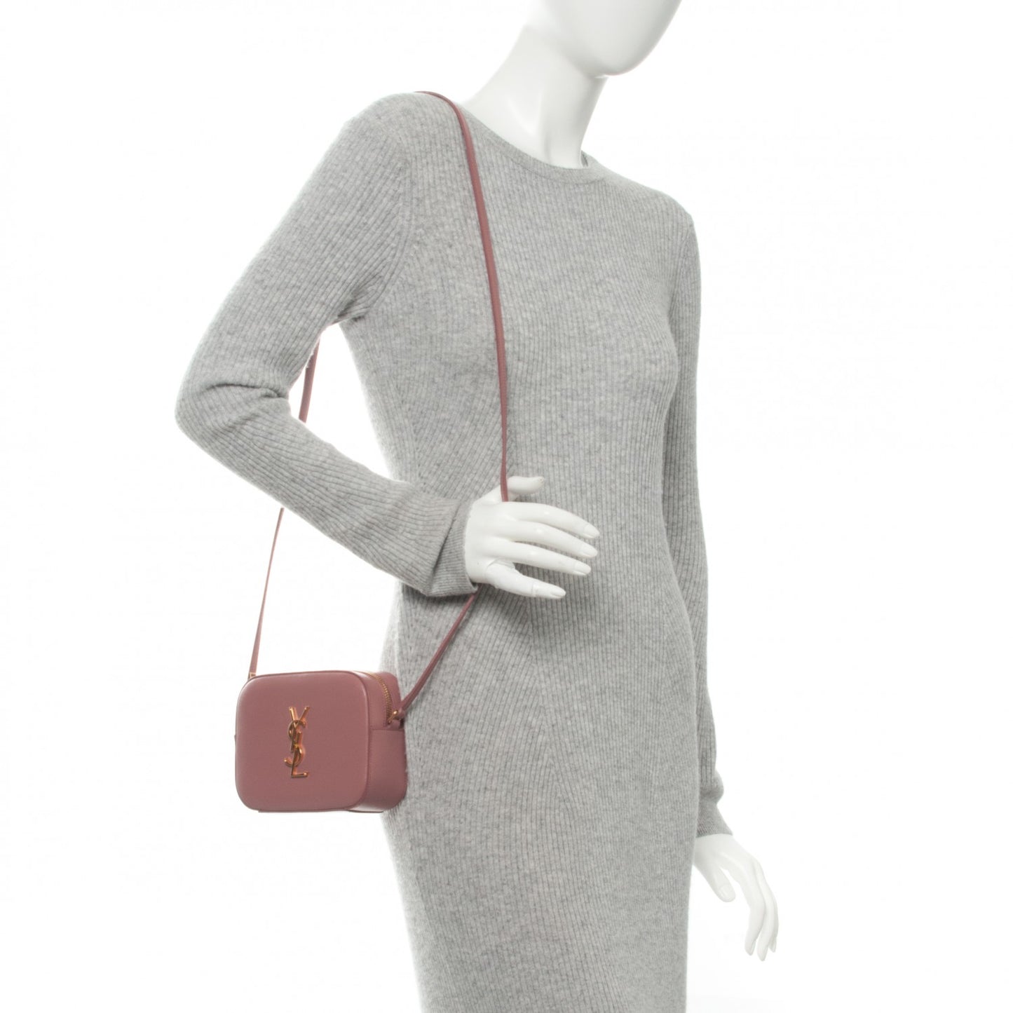 Grain De Poudre Small Classic Monogram Camera Bag Old Rose