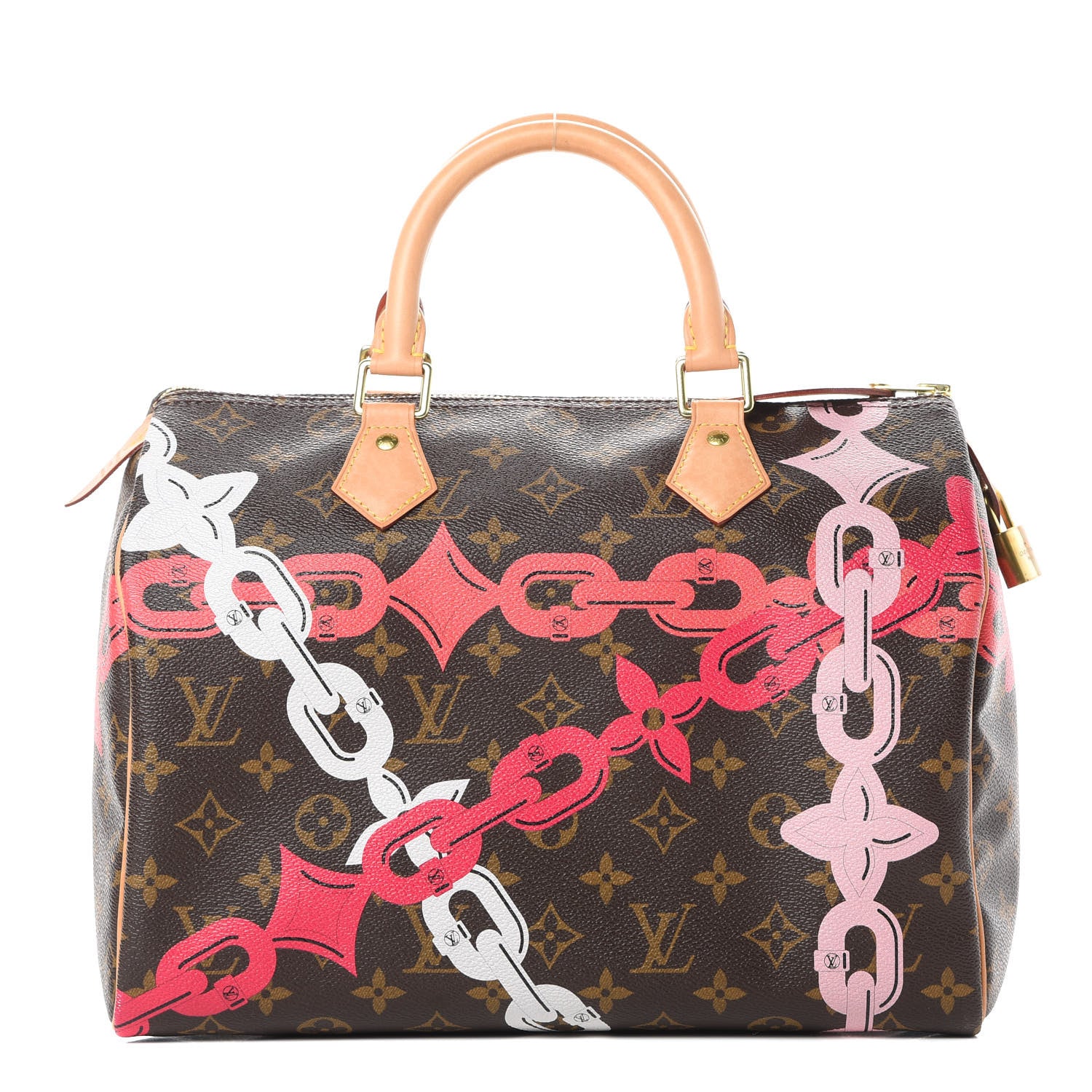 Louis Vuitton Monogram Bay Speedy 30 Rose Ballerine Poppy 1 of 16