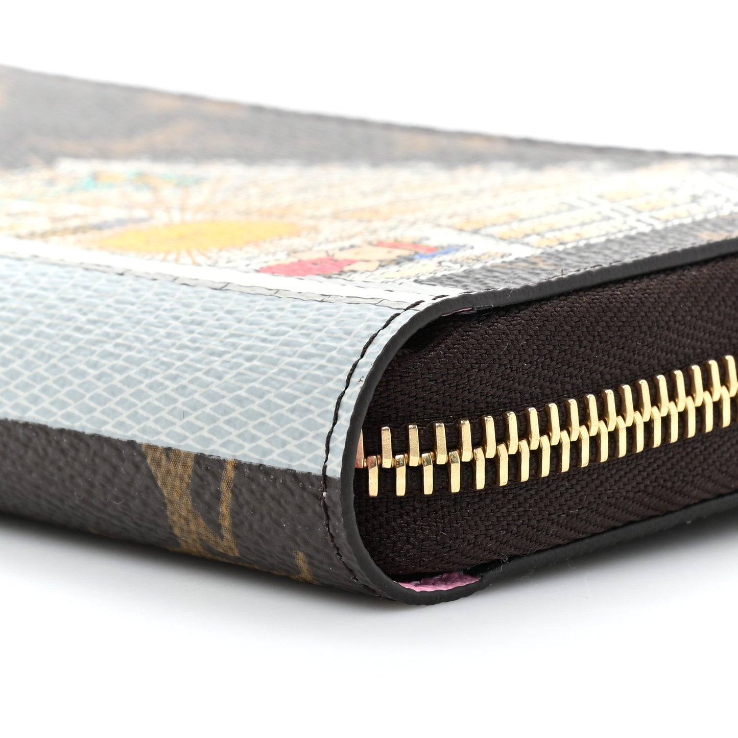 Monogram 2022 Christmas Animation Paris Zippy Wallet Pink