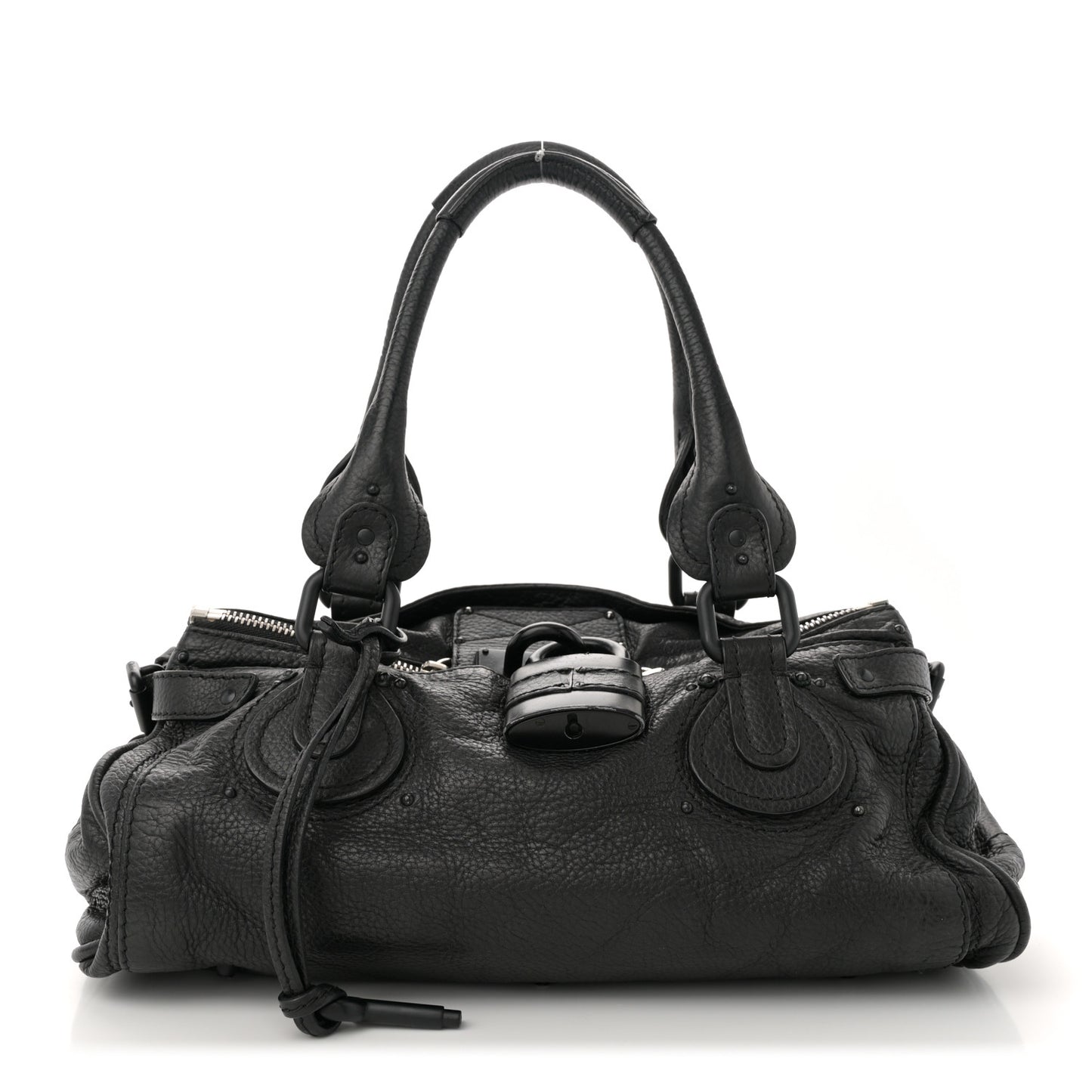 Calfskin Medium Paddington Satchel So Black