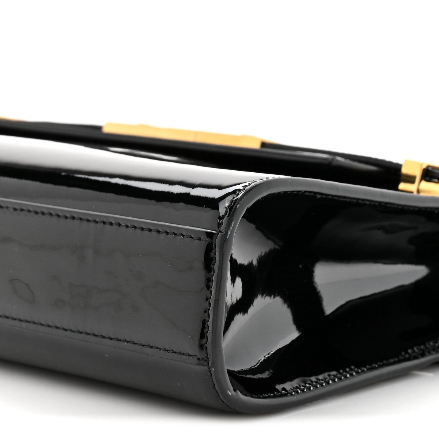 Saint Laurent Patent Small Manhattan Shoulder Bag Black 8 of 11