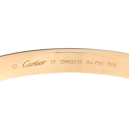 Cartier 18K Yellow Gold LOVE Cuff Bracelet 17 4 of 5