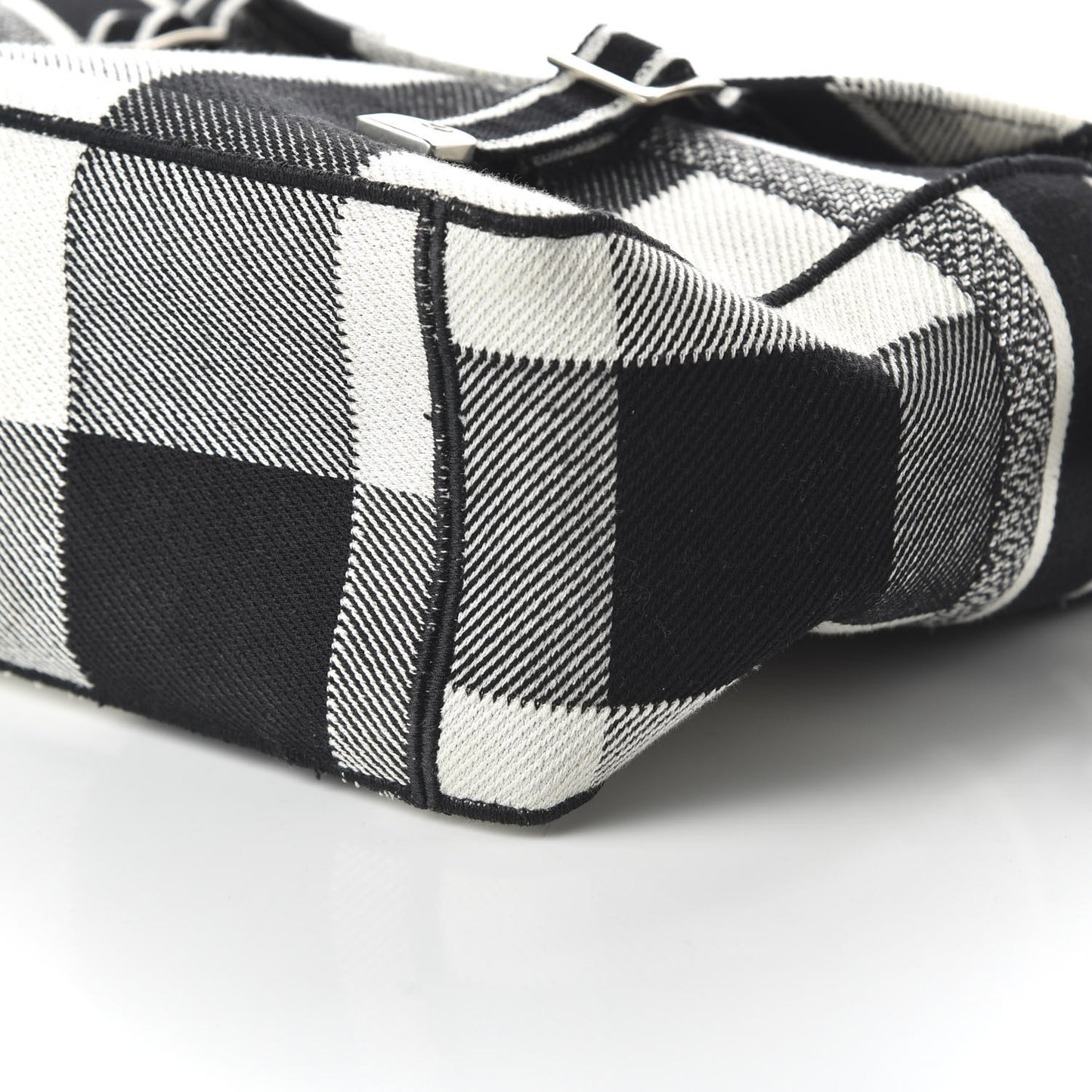 Canvas Tartan Diorcamp Messenger Black White