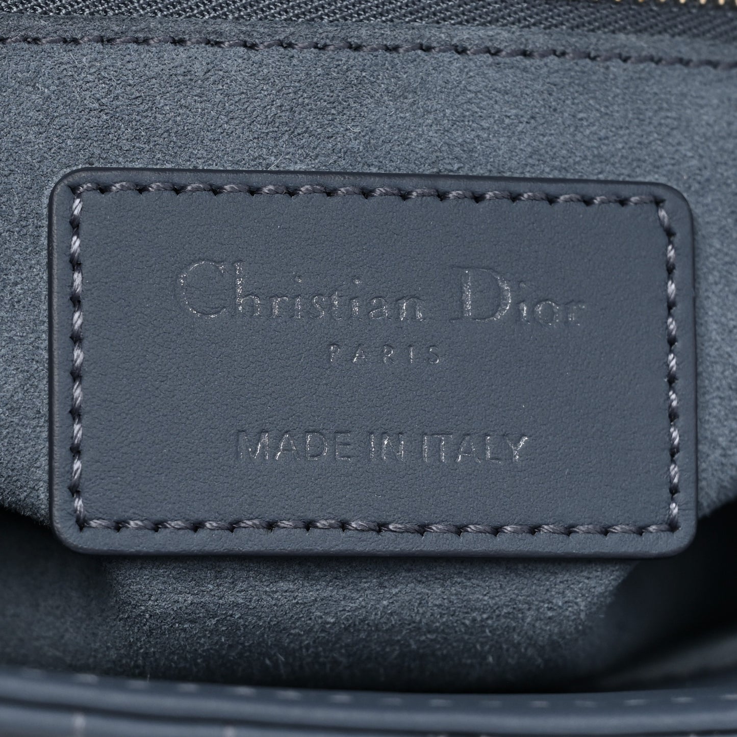 Ultra Matte Calfskin Cannage Small My ABCDior Lady Dior Dark Denim Blue