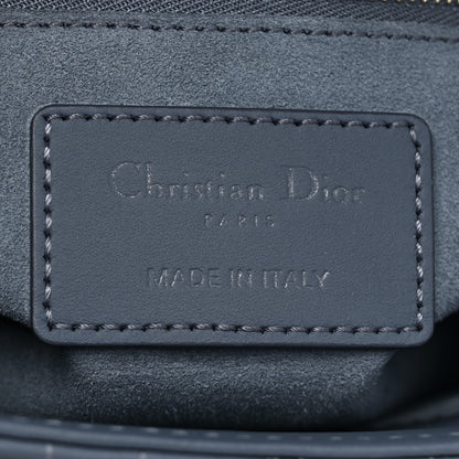 Christian Dior Ultra Matte Calfskin Cannage Small My ABCDior Lady Dior Dark Denim Blue 6 of 16