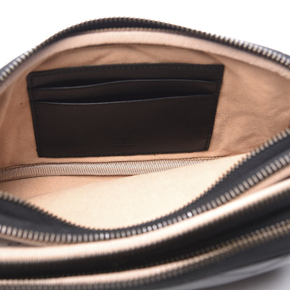 Gucci Calfskin Matelasse Mini GG Marmont Chain Crossbody Bag Black 4 of 10
