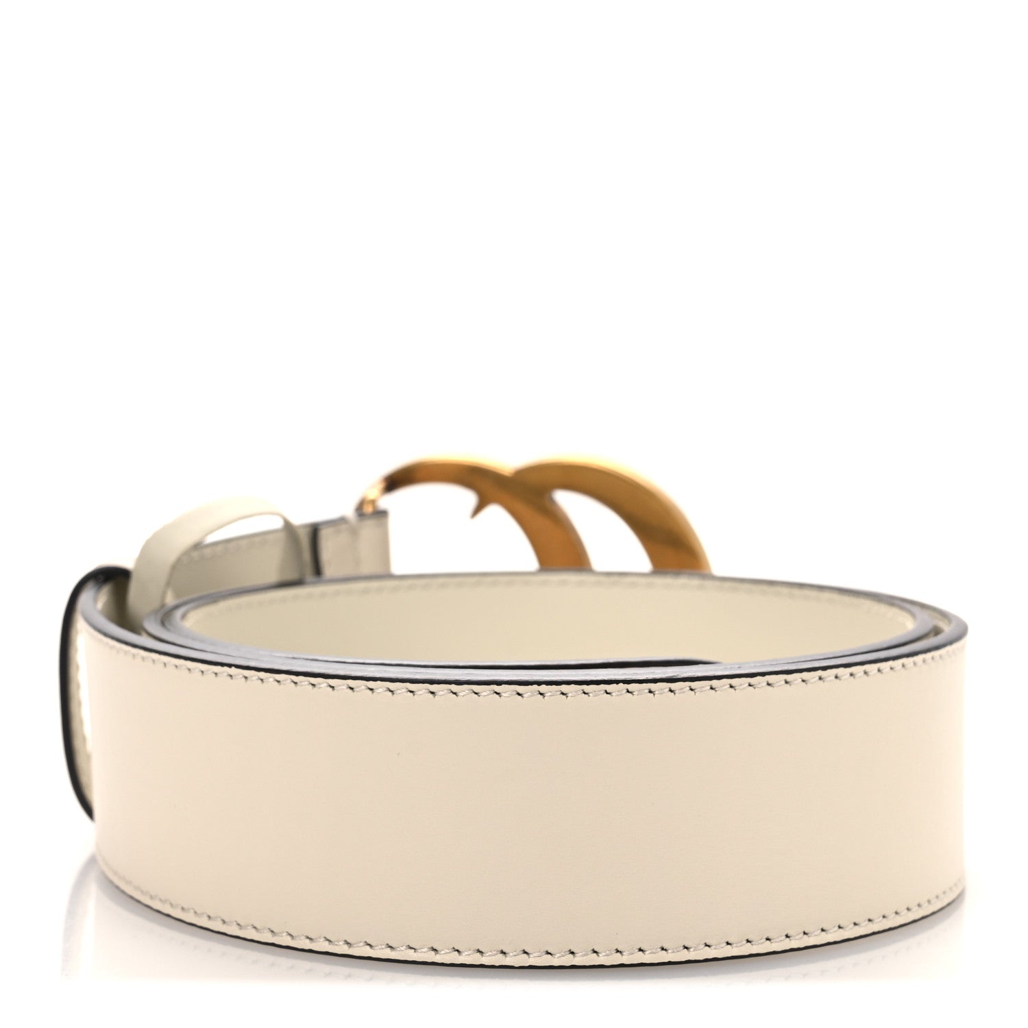 Gucci Calfskin Double G 40mm Belt 85 34 Mystic White 2 of 6