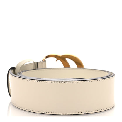 Gucci Calfskin Double G 40mm Belt 85 34 Mystic White 2 of 6