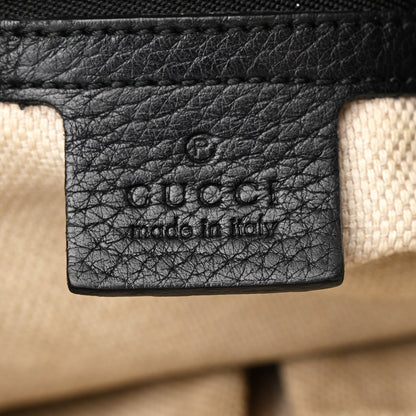 Gucci Pebbled Calfskin Small Soho Hobo Black 6 of 12