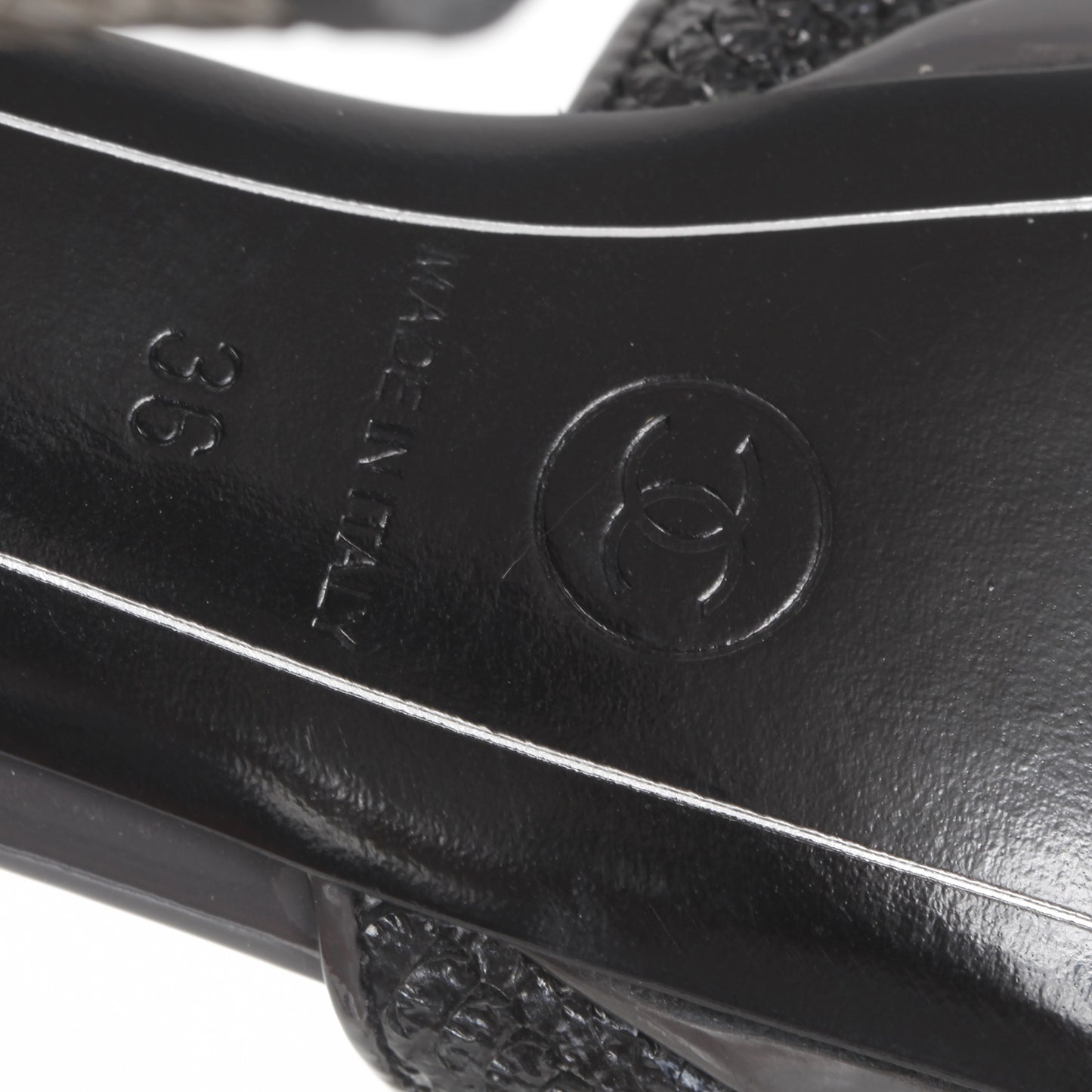 Patent Woven CC Pumps 36