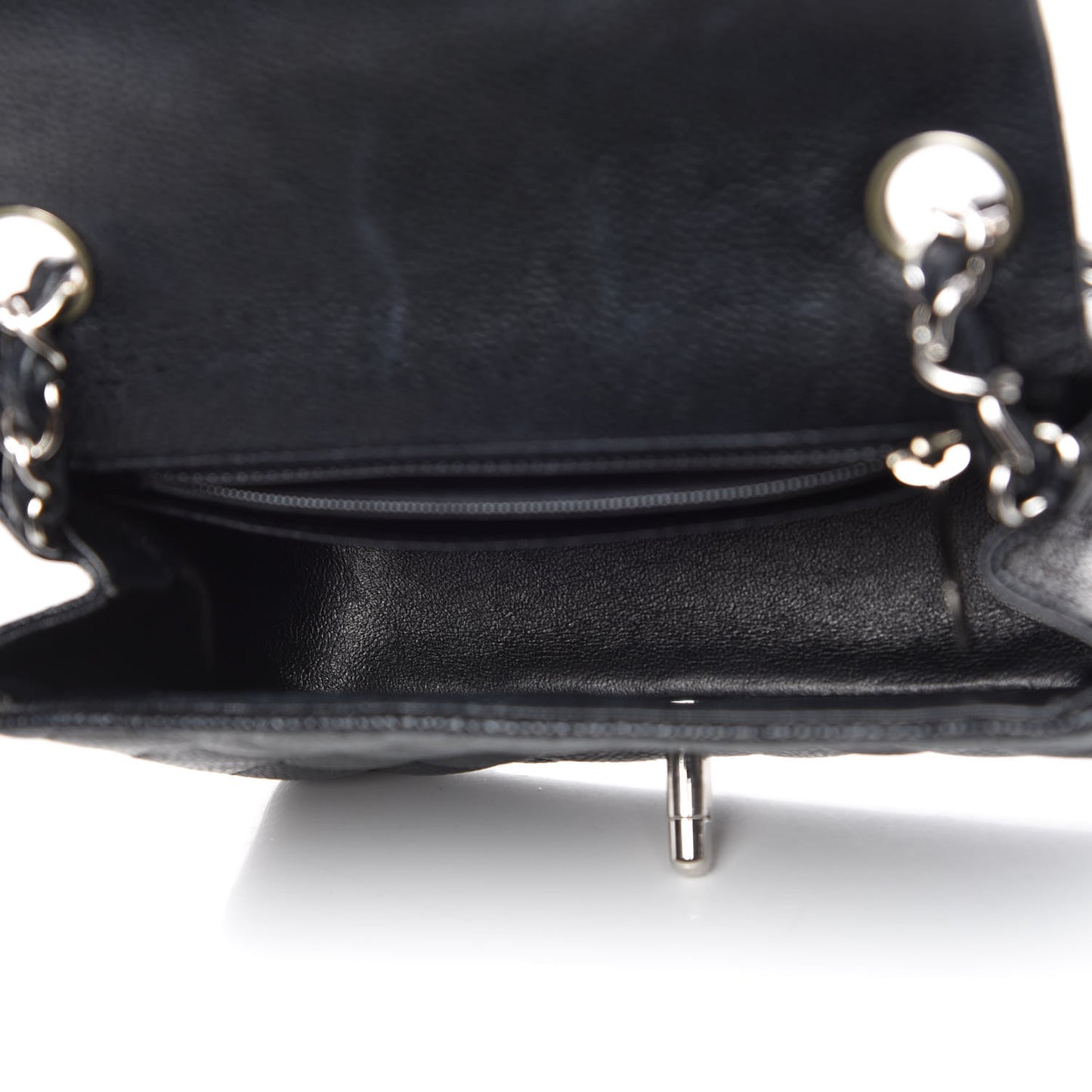 Caviar Quilted Mini Square Flap Black