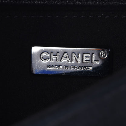 Chanel Patent Iridescent Calfskin Sequin Medium Boy Flap Bag Black 6 of 8