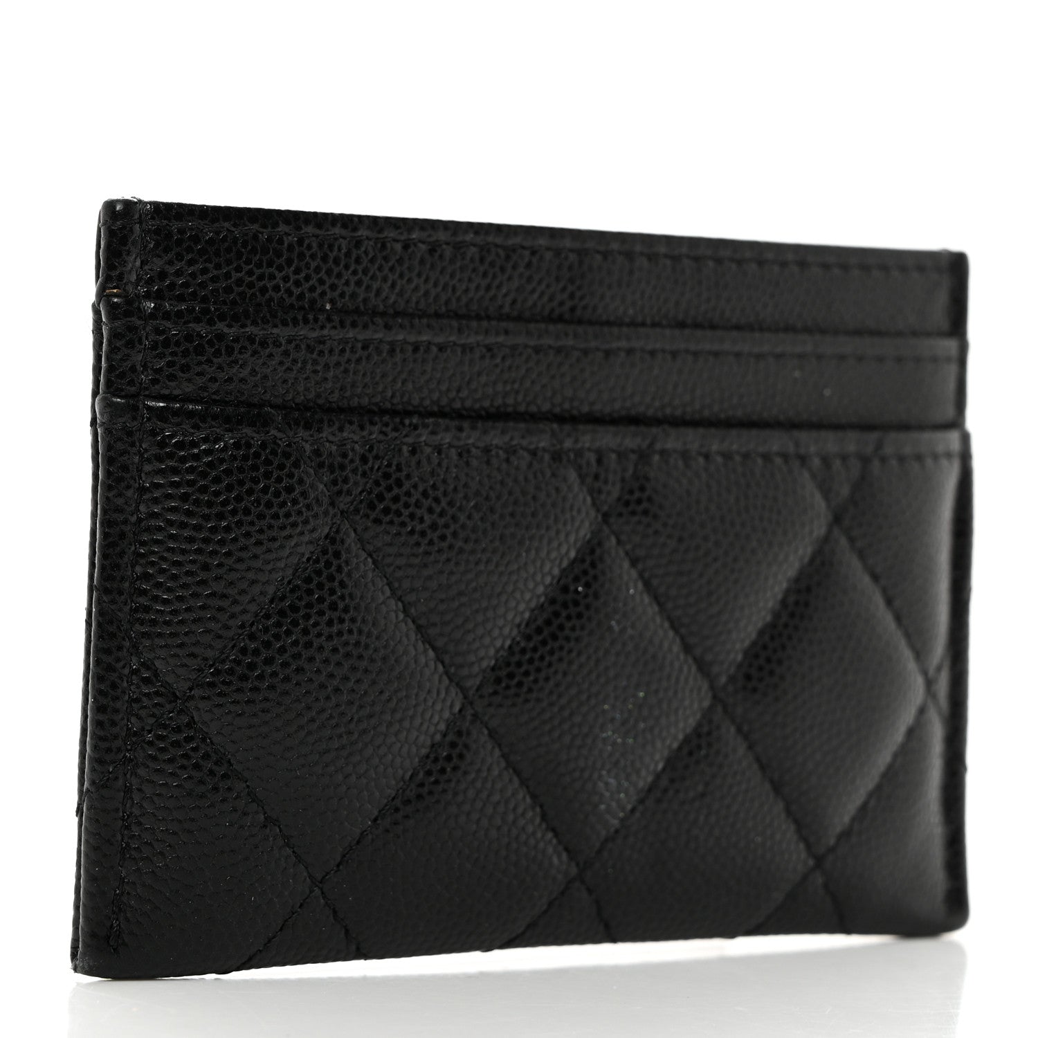 Chanel Caviar Quilted French New Wave Card Holder Black 3 of 9