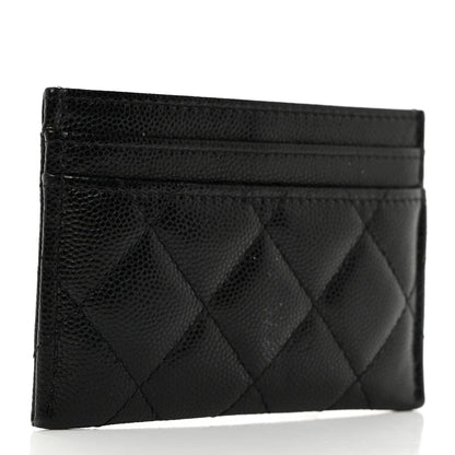 Chanel Caviar Quilted French New Wave Card Holder Black 3 of 9