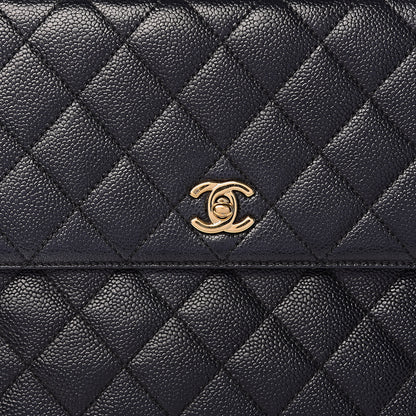 Chanel Caviar Quilted Jumbo Kelly Flap Black 10 of 16