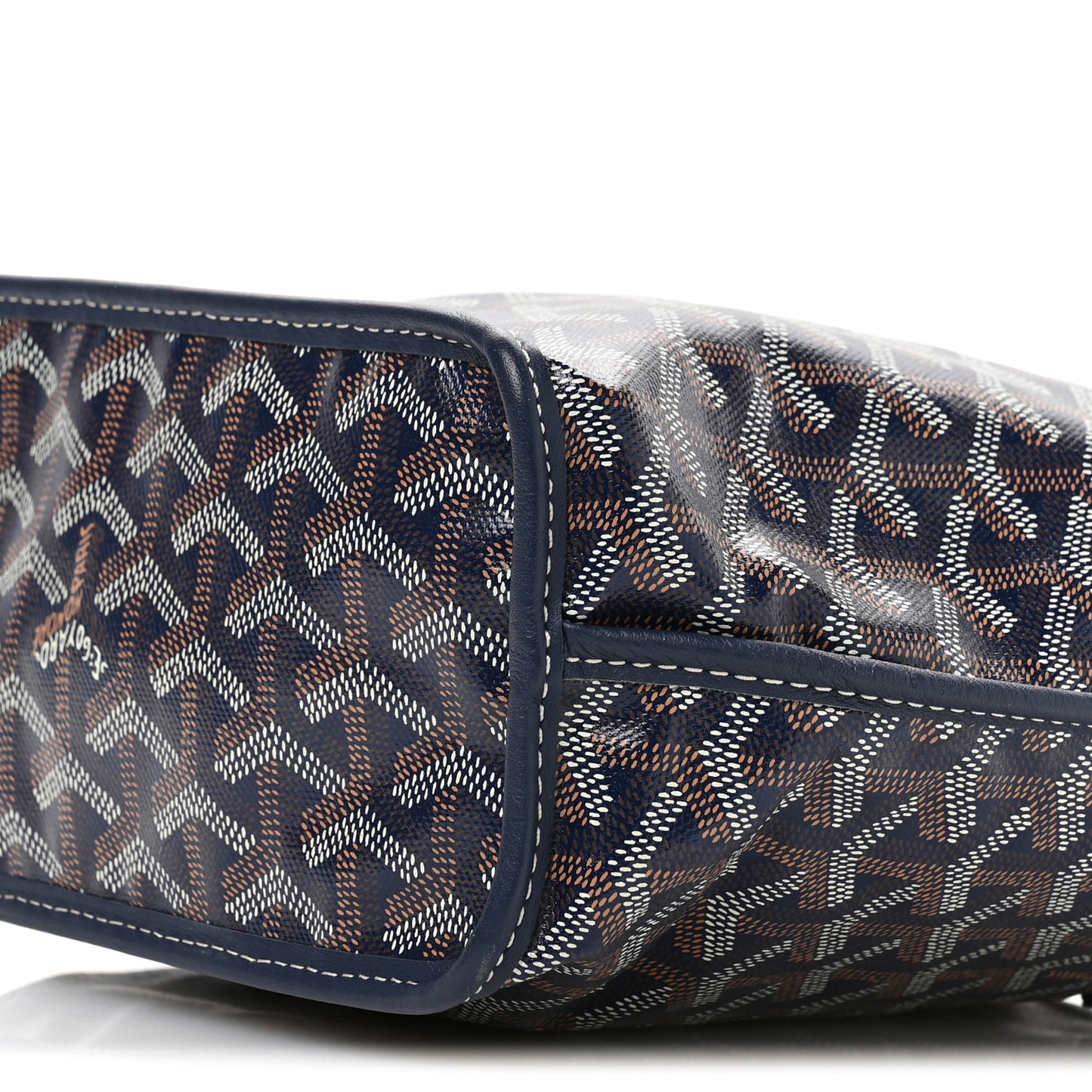 Goyardine Reversible Mini Anjou Navy