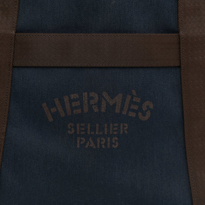 Hermes Canvas The Grooming Bag Bleu Navy Feu 11 of 15