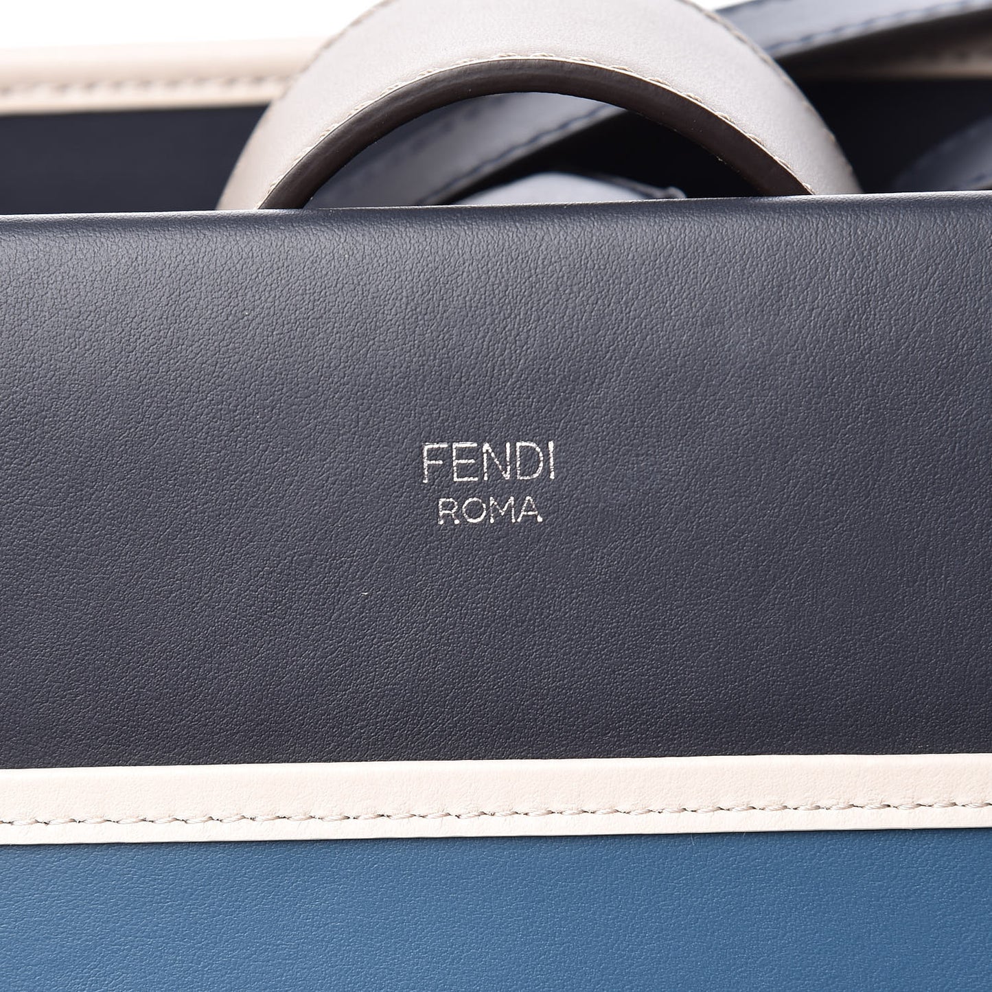 Vitello Century F is Fendi Regular Runaway Satchel Blue Notte Balena Multicolor