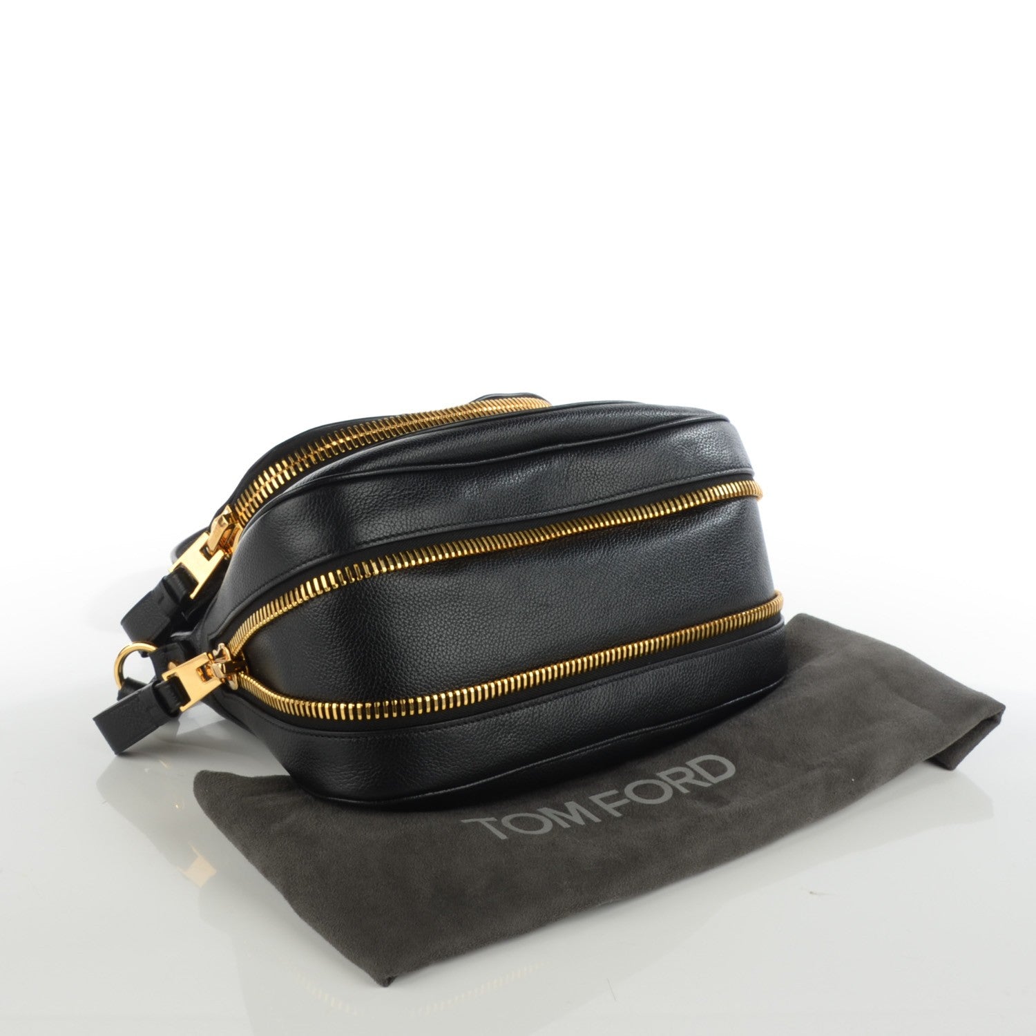Tom Ford Grained Calfskin Medium Jennifer Crossbody Bag Black 4 of 7