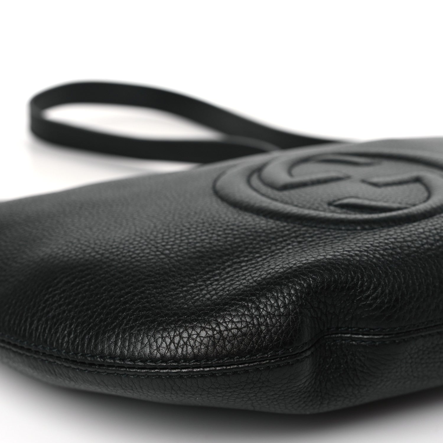 Gucci Pebbled Calfskin Small Soho Hobo Black 8 of 9